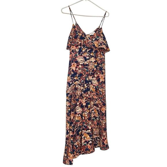 A.L.C. Penelope Midi Dress Abstract Port Wine Multi Size 6 Navy blue, Multi - Picture 1 of 14